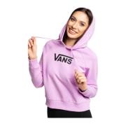 Katoenen Hoodie - Rozenprint Vans , Purple , Dames