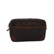 Pre-owned Canvas louis-vuitton-bags Louis Vuitton Vintage , Brown , Da...