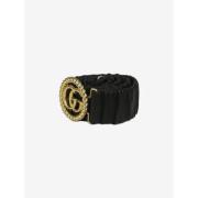 Pre-owned Leather belts Gucci Vintage , Black , Dames