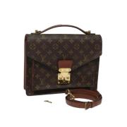 Pre-owned Canvas handbags Louis Vuitton Vintage , Brown , Dames