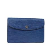 Pre-owned Leather louis-vuitton-bags Louis Vuitton Vintage , Blue , Da...