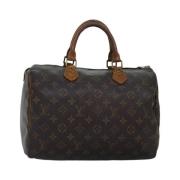 Pre-owned Canvas handbags Louis Vuitton Vintage , Brown , Dames