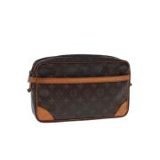 Pre-owned Canvas louis-vuitton-bags Louis Vuitton Vintage , Brown , Da...