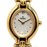 Pre-owned Metal watches Fendi Vintage , White , Dames