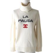 Pre-owned Fabric tops Chanel Vintage , White , Dames