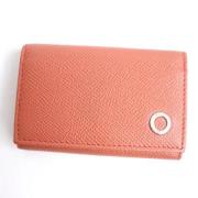 Pre-owned Leather key-holders Bvlgari Vintage , Pink , Dames