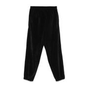 Zwarte Velours Ribfluwelen Broek Emporio Armani , Black , Heren