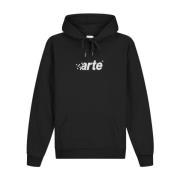 Zwarte hoodie trui Arte Antwerp , Black , Heren