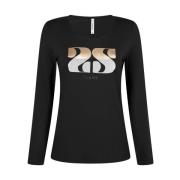 Eline Lange Mouw Top Zoso , Black , Dames