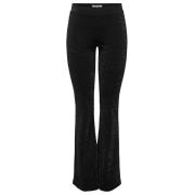 Glit Flared Broek Only , Black , Dames