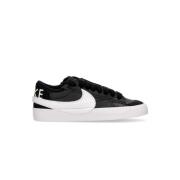 Lage Sneaker Zwart/Wit/Oranje Nike , Black , Unisex