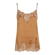 Stijlvolle Top voor Vrouwen Ermanno Scervino , Brown , Dames