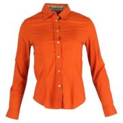 Pre-owned Cotton tops Burberry Vintage , Orange , Dames