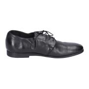 Elegante Vintage Leren Herenschoenen Moma , Black , Heren