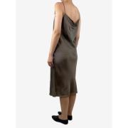 Pre-owned Viscose dresses Dries van Noten Pre-owned , Brown , Dames