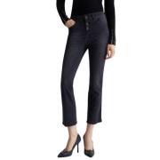 Bootcut Cropped Jeans Array Large Liu Jo , Black , Dames