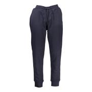 Blauwe Sportieve Broek met Elastische Taille K-Way , Blue , Heren