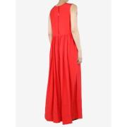 Pre-owned Silk dresses Jil Sander Pre-owned , Red , Dames