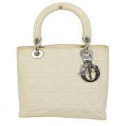 Pre-owned Canvas dior-bags Dior Vintage , White , Dames