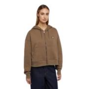 Hoodie met rits voor vrouwen Dickies , Brown , Dames