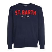 Blauwe Trui met Patch Saint Barth , Blue , Heren