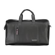 Zwarte heren duffeltas met meerdere zakken Tommy Hilfiger , Black , He...