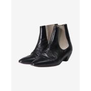 Pre-owned Leather boots Celine Vintage , Black , Dames