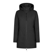 Zwarte Jassen voor Mannen/Vrouwen Save The Duck , Black , Dames