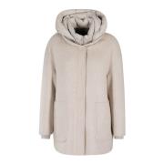 Stijlvolle Winterjas Moorer , Beige , Dames