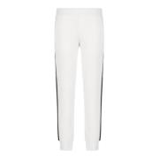 Witte Joggerbroek met Zwarte Banden Emporio Armani , White , Heren