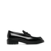 Leren Loafer Schoen Tod's , Black , Heren