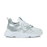 Modulaire Sneaker Wit/Zilver Munich , Gray , Dames