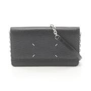 Pre-owned Leather crossbody-bags Maison Margiela Pre-owned , Black , D...