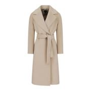 Stijlvolle Jassen met Meerdere Zakken Armani Exchange , Beige , Dames