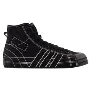 Leather sneakers Y-3 , Black , Dames