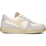 Witte Bont Basket Sneakers Diadora , Beige , Dames