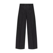 Wide Leg Wollen Broek Givenchy , Gray , Dames