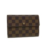 Pre-owned Coated canvas wallets Louis Vuitton Vintage , Brown , Dames