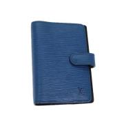 Pre-owned Leather home-office Louis Vuitton Vintage , Blue , Dames