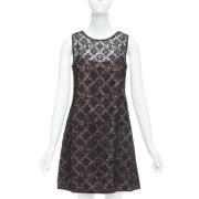 Pre-owned Cotton dresses Louis Vuitton Vintage , Black , Dames