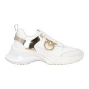 Leren Sneaker met Polyurethaan, Ss0027P025Z1B Pinko , White , Dames