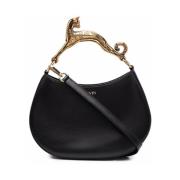 Zwarte Tas met Versierde Handvat Lanvin , Black , Dames