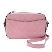 Pre-owned Leather gucci-bags Gucci Vintage , Pink , Dames