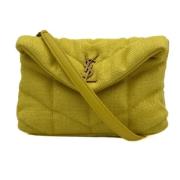 Pre-owned Canvas handbags Yves Saint Laurent Vintage , Yellow , Dames