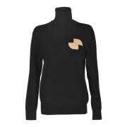 Zwarte Sweater Collectie Patou , Black , Dames