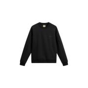 Tech Crewneck voor ultiem comfort Woolrich , Black , Heren