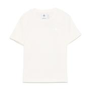 Klassiek Wit T-Shirt Adidas Originals , White , Dames