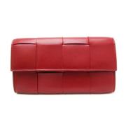 Pre-owned Leather wallets Bottega Veneta Vintage , Red , Unisex