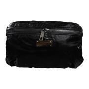 Zwarte Nylon Riem Fanny Pack Dolce & Gabbana , Black , Dames