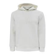 Witte hoodie met logobedrukking Emporio Armani , White , Heren